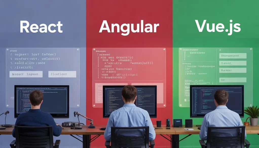 React vs Angular vs Vue JS – Top JavaScript Frameworks in 2025 React vs Angular vs Vue JS - Top JavaScript Frameworks in 2025